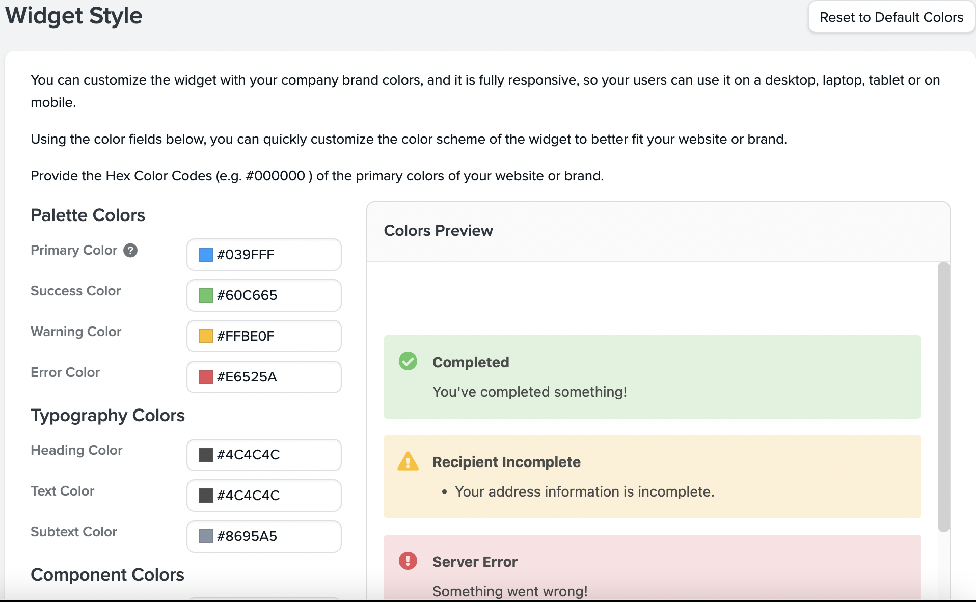 How to Integrate and Configure the Widget