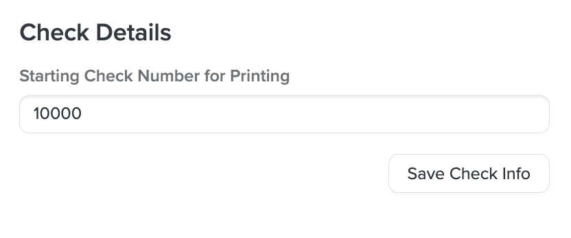 Enabling and Sending Payments by Check