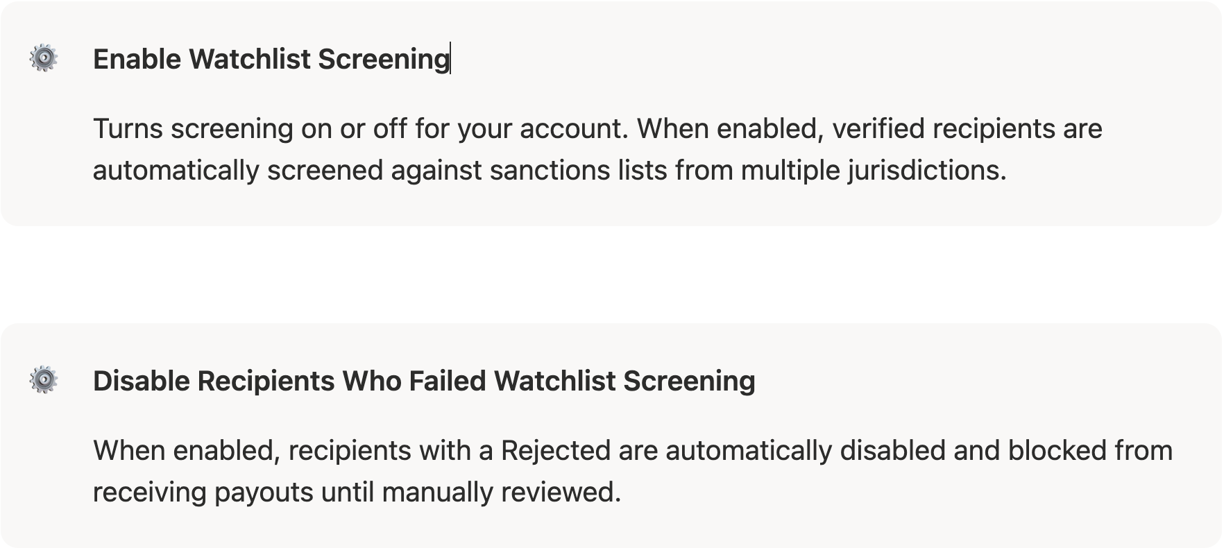 Watchlist Verification